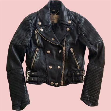 burberry brit leather jacket price